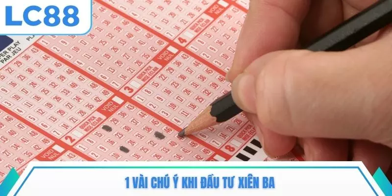 1 vài chú ý khi đầu tư xiên ba