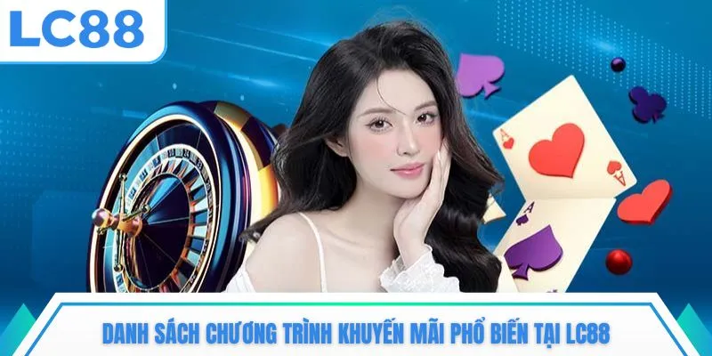Danh sách chương trình khuyến mãi phổ biến tại LC88