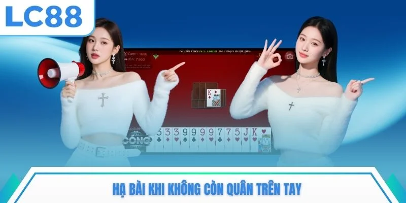 Hạ bài khi không còn quân trên tay