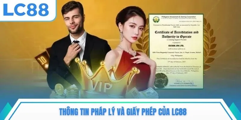 Thông tin pháp lý và giấy phép của LC88